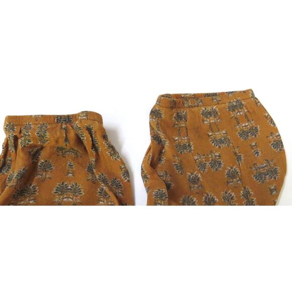 Rewind Peasant Blouse Long Sleeves Tie Neck  Mustard yellow M  EUC - Picture 6 of 9